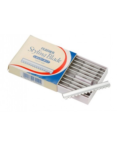 Recambio hoja navaja feather 10 u.