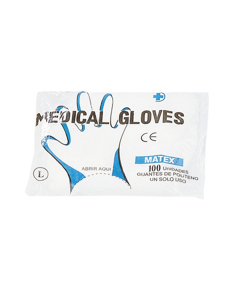 GUANTES PLÁSTICO DESECHABLE 100 UNIDADES
